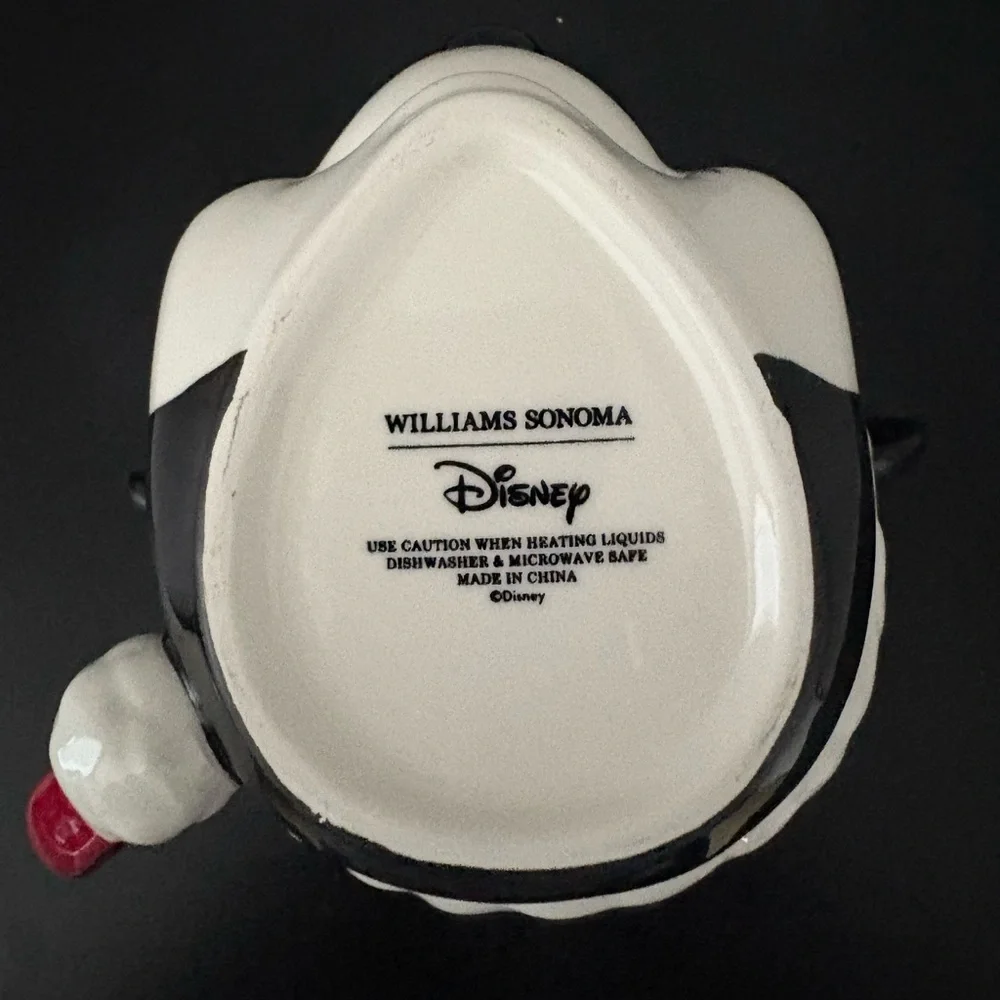 Williams Sonoma Christmas Holiday Mickey Mouse Disney Figural Mug Cup